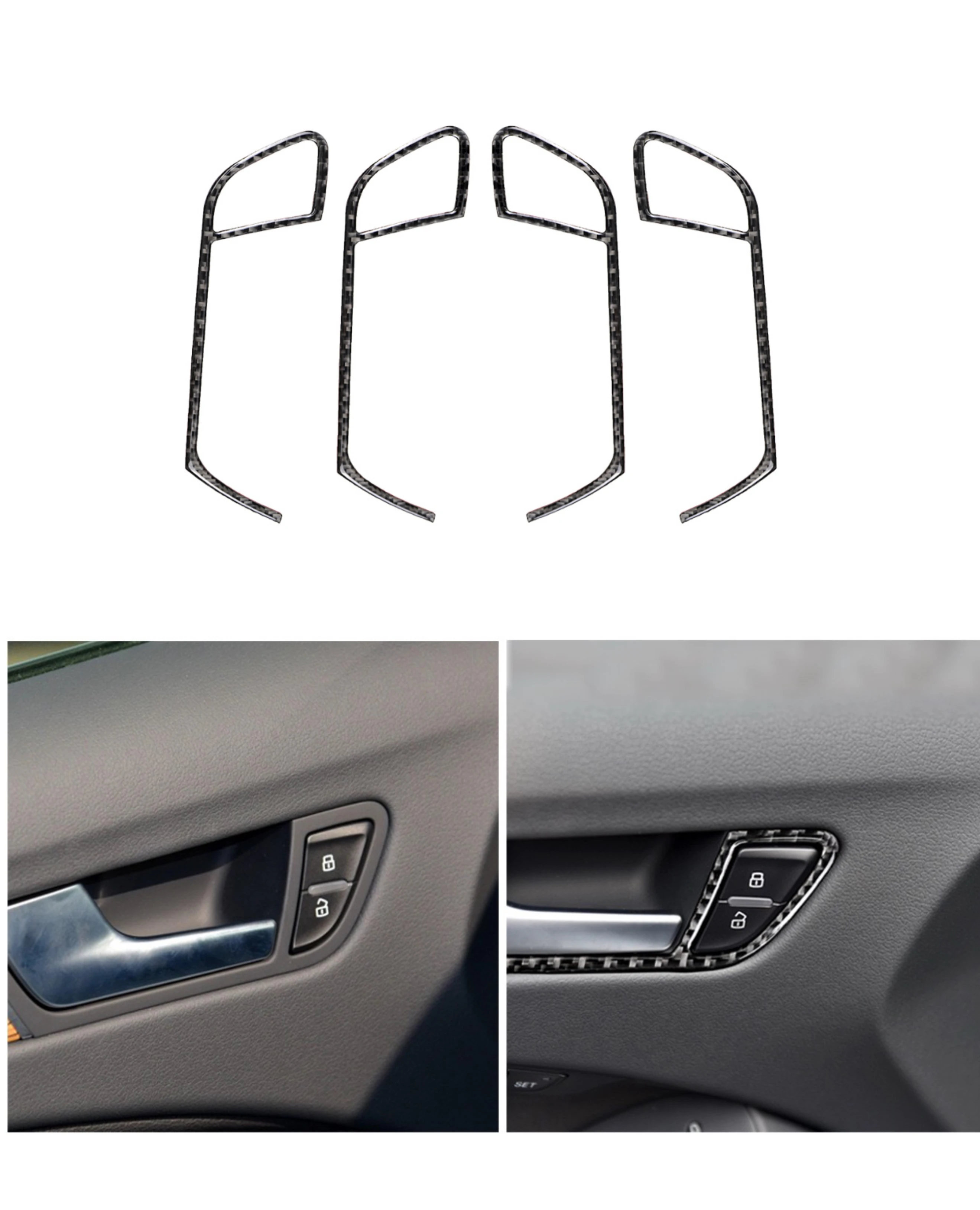 For Audi A4 A5 B8 Carbon Fiber Car Interior Door Handle Cover Trim Door Bowl Stickers Decoration Car Accessories Styling
For Audi A4 A5 B8 Carbon Fiber Car Interior Door Handle Cover Trim Door Bowl Stickers Decoration Car Accessories Styling