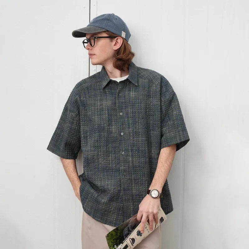 2026 Summer Fashion Streetwear Men's Casual Loose Shirt Japanese Retro Harajuku Short Sleeve Shirt for Men Y2k Men Clothing
2026 Summer Fashion Streetwear Men's Casual Loose Shirt Japanese Retro Harajuku Short Sleeve Shirt for Men Y2k Men Clothing