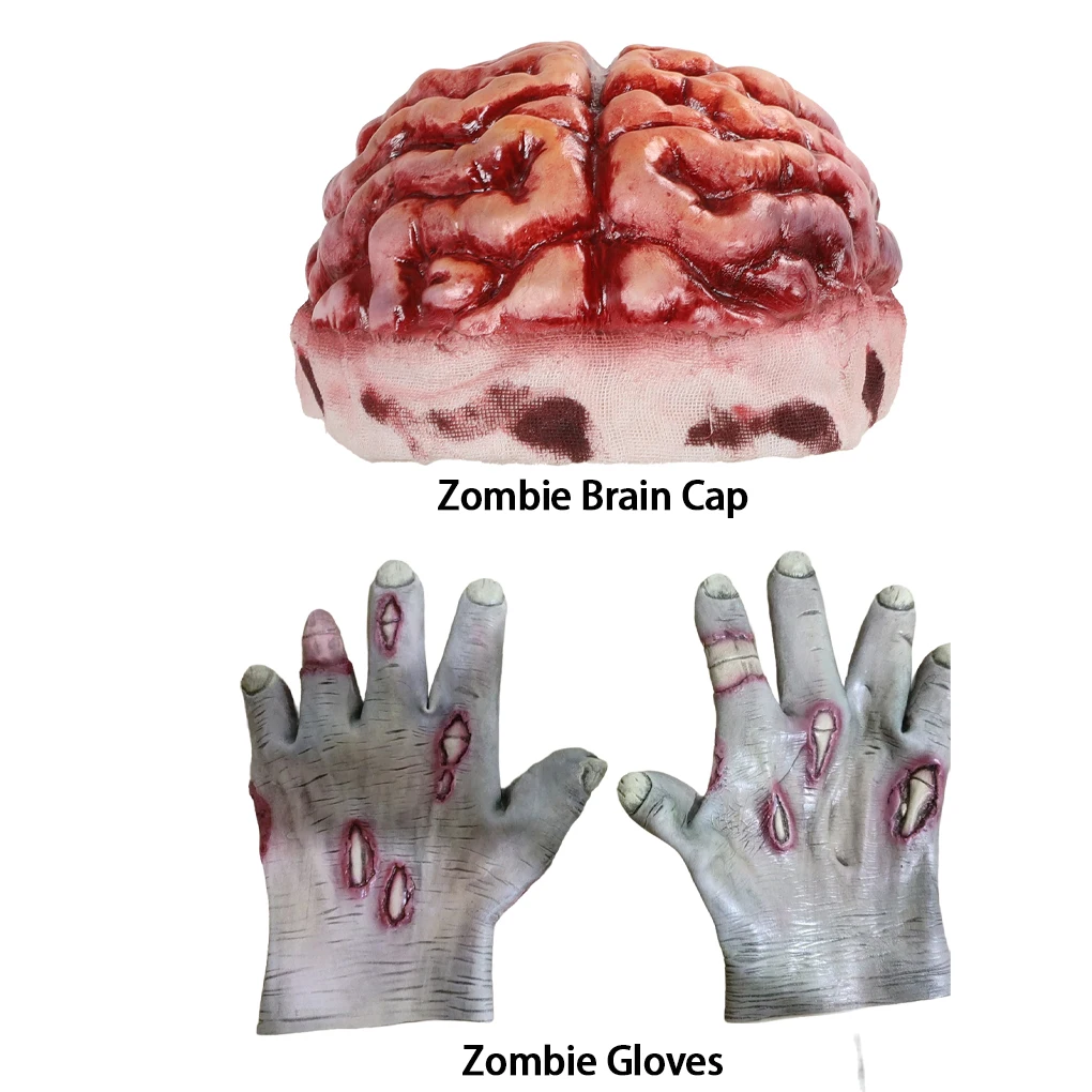 Zombie Party Realistic Cosplay Skull Hat Brain Masks 3D Props Halloween Skeleton 3D Horror Costume glove
Zombie Party Realistic Cosplay Skull Hat Brain Masks 3D Props Halloween Skeleton 3D Horror Costume glove