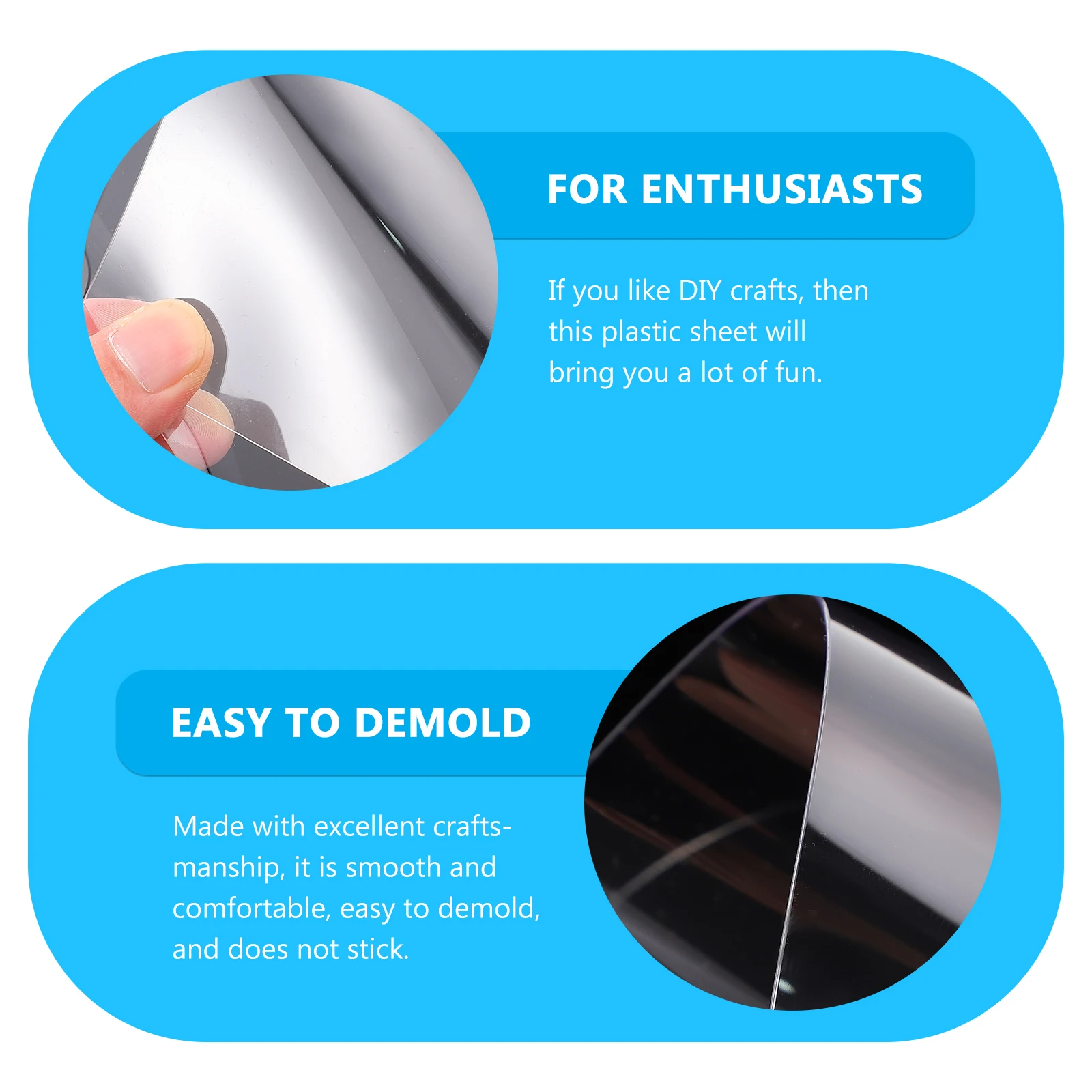 10Pcs DIY Epoxy Resin Mold Sheet Transparent Flexible Plastic Sealing Film for Jewelry Making Crafts Epoxy Plastic Film 
10Pcs DIY Epoxy Resin Mold Sheet Transparent Flexible Plastic Sealing Film for Jewelry Making Crafts Epoxy Plastic Film