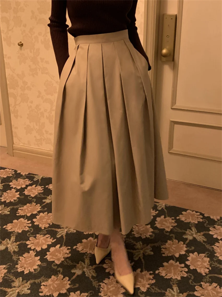 Alien Kitty High Waist Maxi Pleated Skirts Women Streetwear Solid New 2024 Gentle Chic Spring Elegant Office Lady Daily Fashion
Alien Kitty High Waist Maxi Pleated Skirts Women Streetwear Solid New 2024 Gentle Chic Spring Elegant Office Lady Daily Fashion