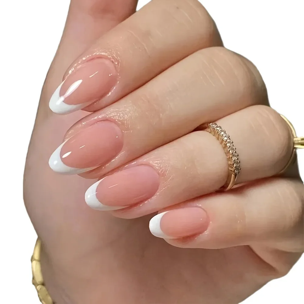 24PCS Almond Short Fake Nails Nlossy Nude Fake Nails White Pointed Nail Glue Acrylic Nails For Ladies And Girls As Gifts
24PCS Almond Short Fake Nails Nlossy Nude Fake Nails White Pointed Nail Glue Acrylic Nails For Ladies And Girls As Gifts