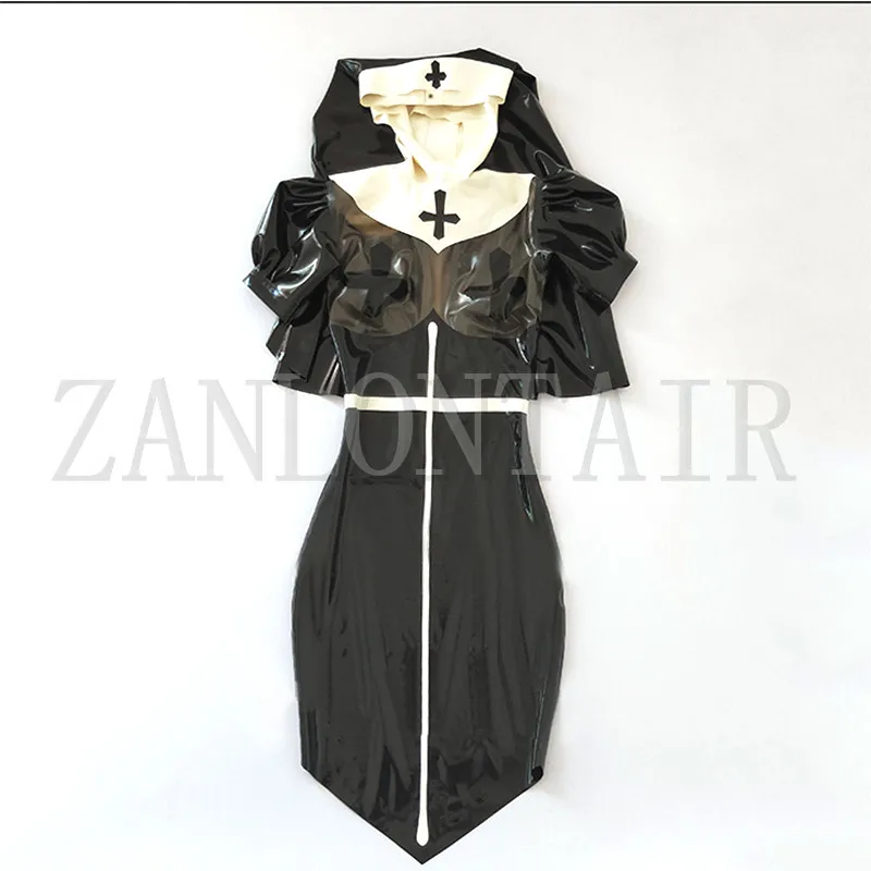 Women Female Handmade Latex Muslim Full Body Black Spliced Turban Dress Hat Scarf Customize Size Cekc Uniform costume XS-XXL
Women Female Handmade Latex Muslim Full Body Black Spliced Turban Dress Hat Scarf Customize Size Cekc Uniform costume XS-XXL