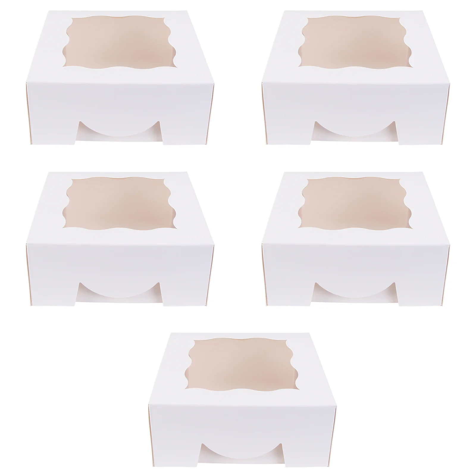 5 Pcs Cake Box Dessert Wrapping Container Candies Biscuit Paper Containers for Food
5 Pcs Cake Box Dessert Wrapping Container Candies Biscuit Paper Containers for Food