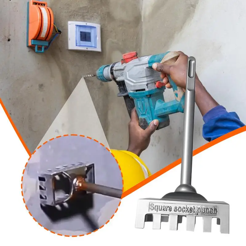 Square Slot Cutter Wall Outlet Box Cutter Portable Square Hole Puncher Cutout Saw For Electrician Home Improvement
Square Slot Cutter Wall Outlet Box Cutter Portable Square Hole Puncher Cutout Saw For Electrician Home Improvement