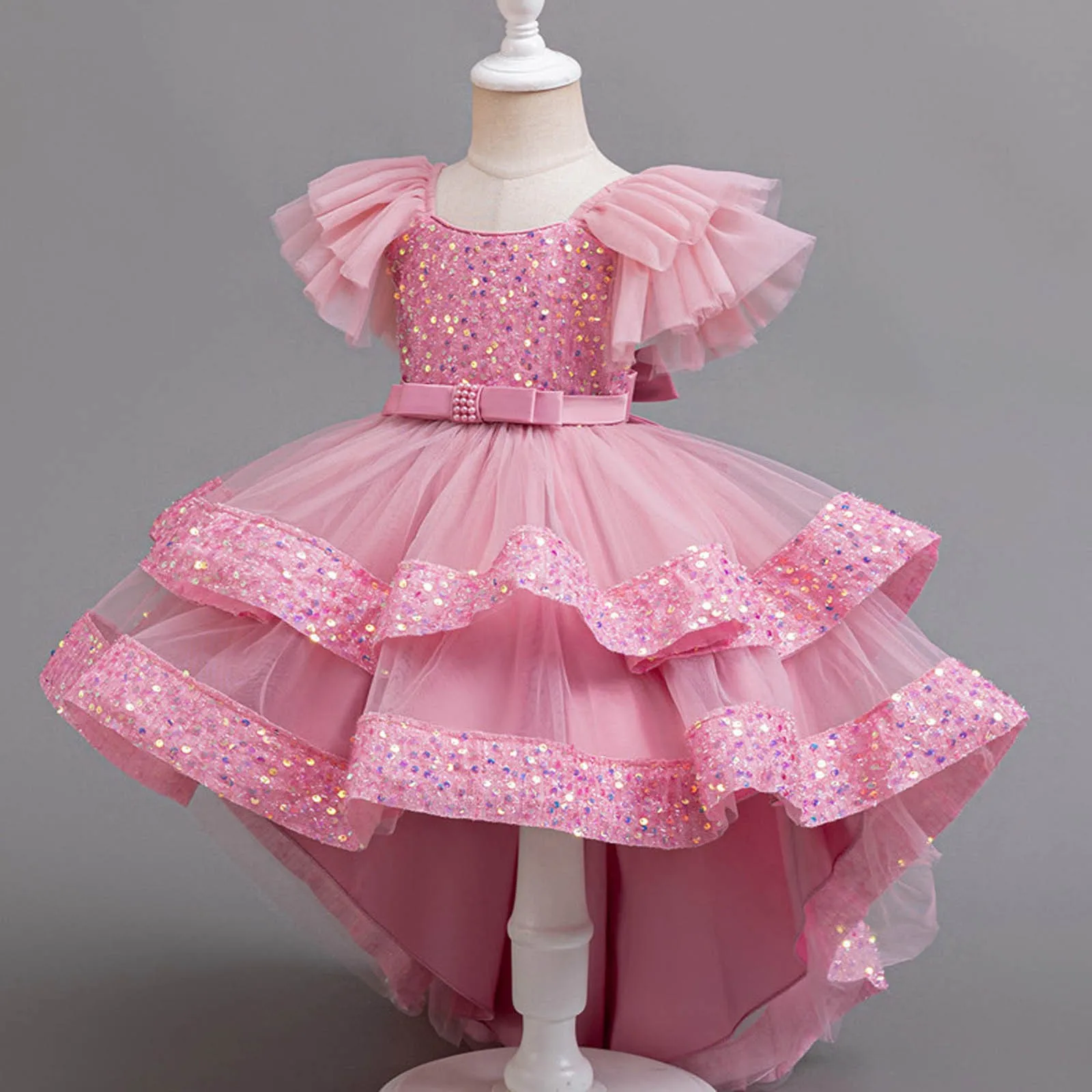 Shiny Toddler 2-10 Years Little Girls Ruffled High-Low Flower Girl Birthday Party Graduation Ceremony Pageant Easter Dress
Shiny Toddler 2-10 Years Little Girls Ruffled High-Low Flower Girl Birthday Party Graduation Ceremony Pageant Easter Dress