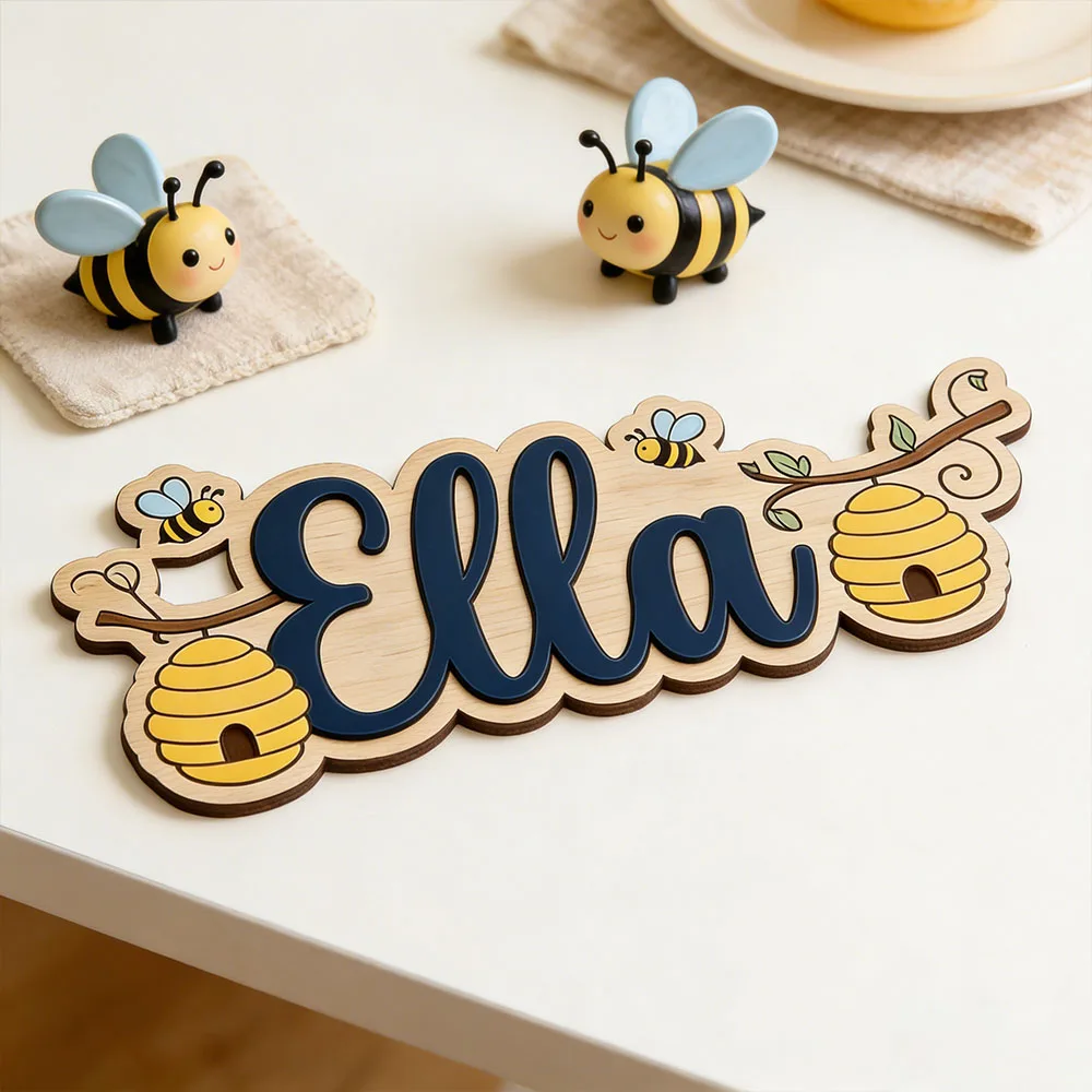 Bee Hive Branch Honey Bee Themed Custom Name Wood Sign for Kids Playroom Nursery Wall Art Bee Theme Party Baby Shower Gift
Bee Hive Branch Honey Bee Themed Custom Name Wood Sign for Kids Playroom Nursery Wall Art Bee Theme Party Baby Shower Gift