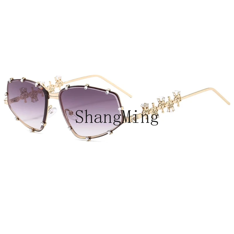 HJ sunglasses diamond-set fashion flat glasses gray sunglasses street vacation sunglasses sun protection
HJ sunglasses diamond-set fashion flat glasses gray sunglasses street vacation sunglasses sun protection