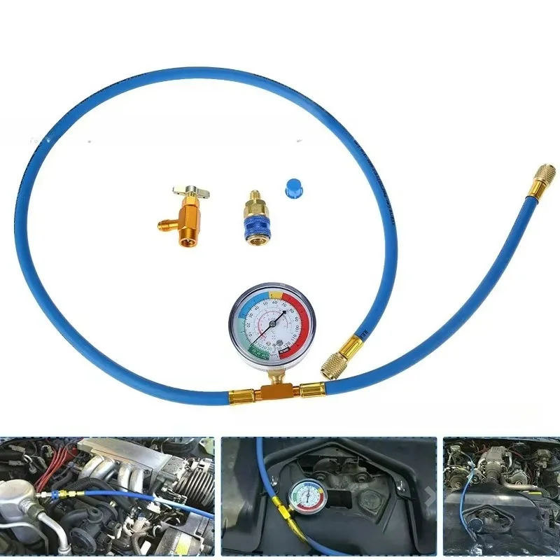 1 шт. для R134A с манометром, манометр, измерительный комплект, инструмент для ремонта, автомобильный кондиционер, измеритель зарядки хладагента
1 шт. для R134A с манометром, манометр, измерительный комплект, инструмент для ремонта, автомобильный кондиционер, измеритель зарядки хладагента