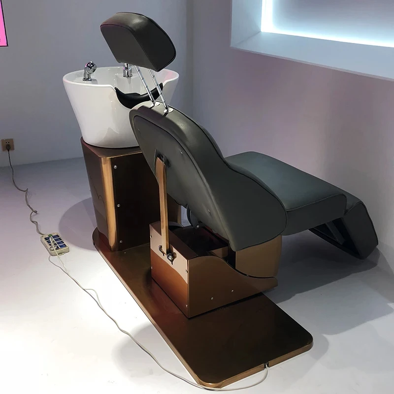 High-End Scalp Care Shampoo Chair Electric Lifting Beauty Half Lying Lying Completely Type Flushing Bed
High-End Scalp Care Shampoo Chair Electric Lifting Beauty Half Lying Lying Completely Type Flushing Bed