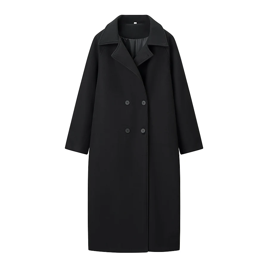 Осень 2024, новое черное женское шерстяное пальто в европейском и американском стиле, свободная мягкая двубортная длинная куртка, пальто
Осень 2024, новое черное женское шерстяное пальто в европейском и американском стиле, свободная мягкая двубортная длинная куртка, пальто