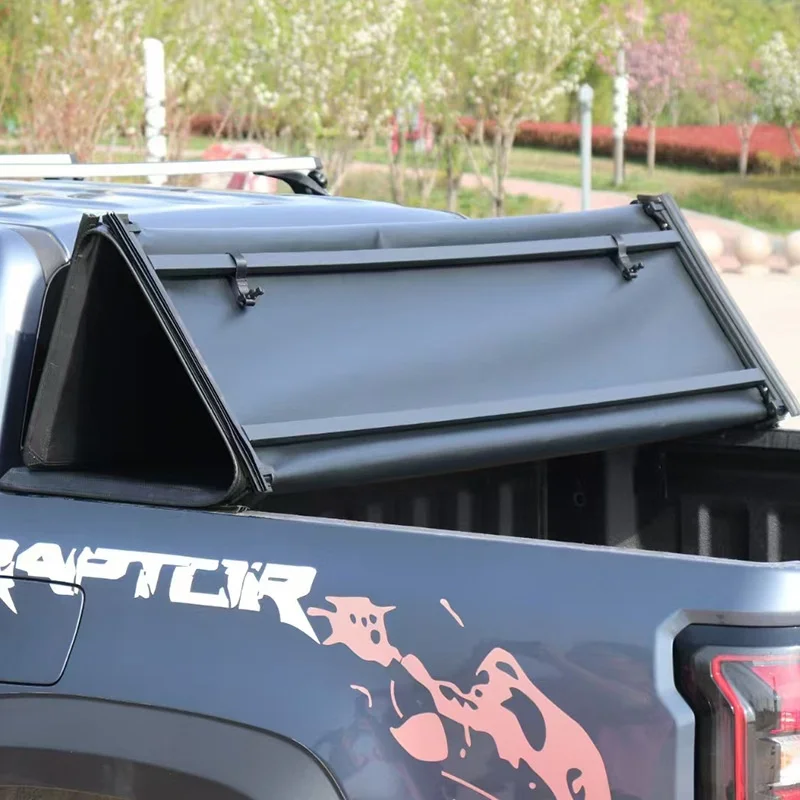 Pickup Truck Three-Fold Trunk Cover Manual Operation Rainproof Rear Cargo Cover
Pickup Truck Three-Fold Trunk Cover Manual Operation Rainproof Rear Cargo Cover