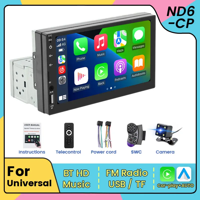 1DIN MP5 for Carplay Car Radio Android Auto Multimedia Video Player 7'' Touch Screen Audio Universal Autoradio USB TF FM Stereo
1DIN MP5 for Carplay Car Radio Android Auto Multimedia Video Player 7'' Touch Screen Audio Universal Autoradio USB TF FM Stereo
