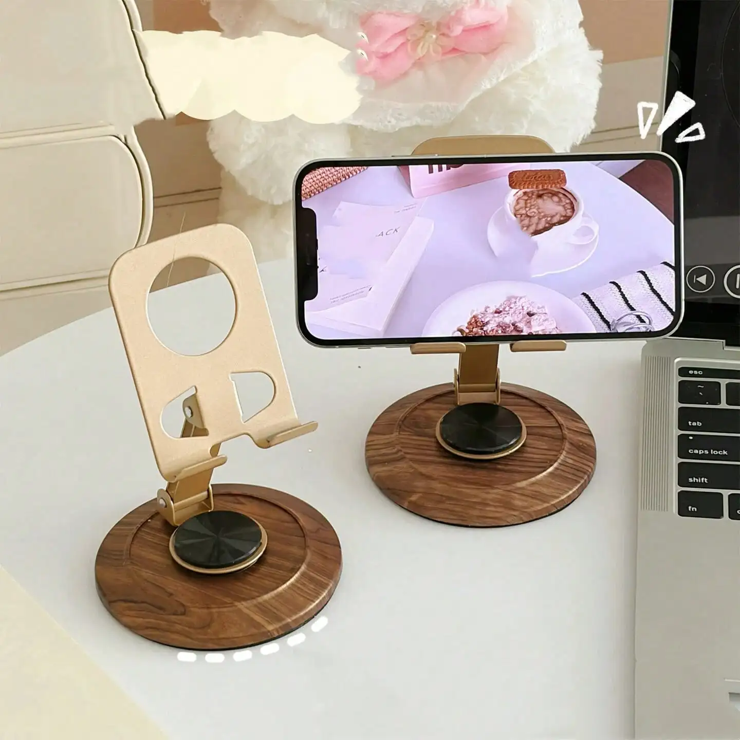 1pc 360° Rotatable Heavy Duty 10kg Metal Phone & Tablet Stand, Foldable Design, 90° Multi-Angle Adjustment, Hollow Detail, 90mm Base, Suitable For Office/Kitchen/Outdoor, Minimalist Techno Style Phone Holder
1pc 360° Rotatable Heavy Duty 10kg Metal Phone & Tablet Stand, Foldable Design, 90° Multi-Angle Adjustment, Hollow Detail, 90mm Base, Suitable For Office/Kitchen/Outdoor, Minimalist Techno Style Phone Holder