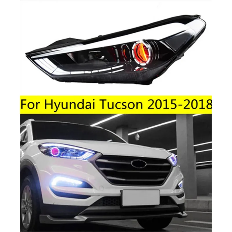 High Beam LED Lights For Hyundai Tucson LED Headlight 15-18 Car Headlights DRL Turn Signal Front Lamp
High Beam LED Lights For Hyundai Tucson LED Headlight 15-18 Car Headlights DRL Turn Signal Front Lamp