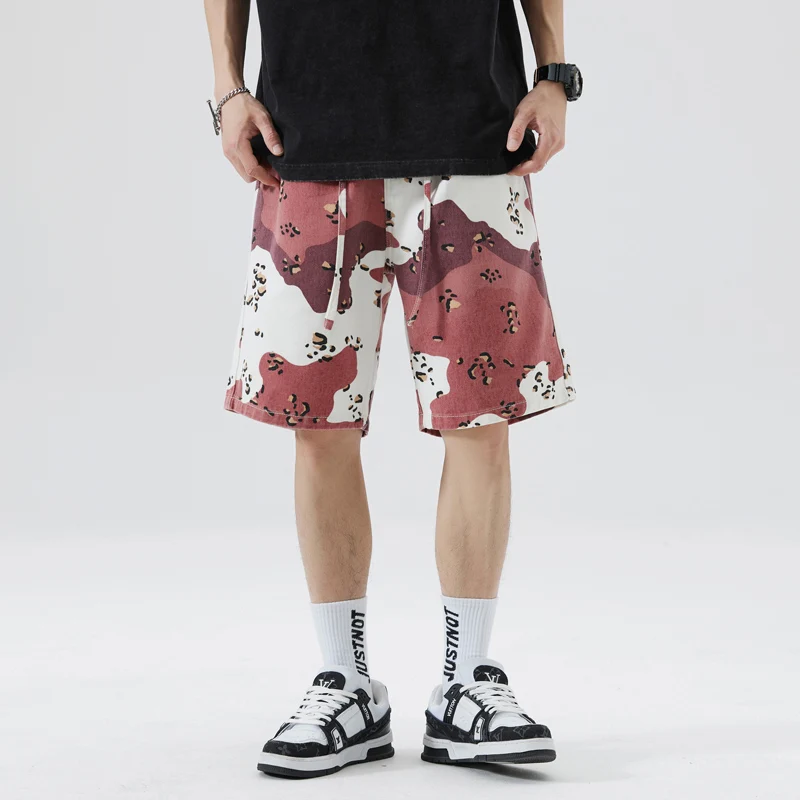 Pink Camouflage Denim Shorts for Men2024New Summer Loose Fashion Trendy Handsome Personality All-Match Casual Fifth Pants
Pink Camouflage Denim Shorts for Men2024New Summer Loose Fashion Trendy Handsome Personality All-Match Casual Fifth Pants