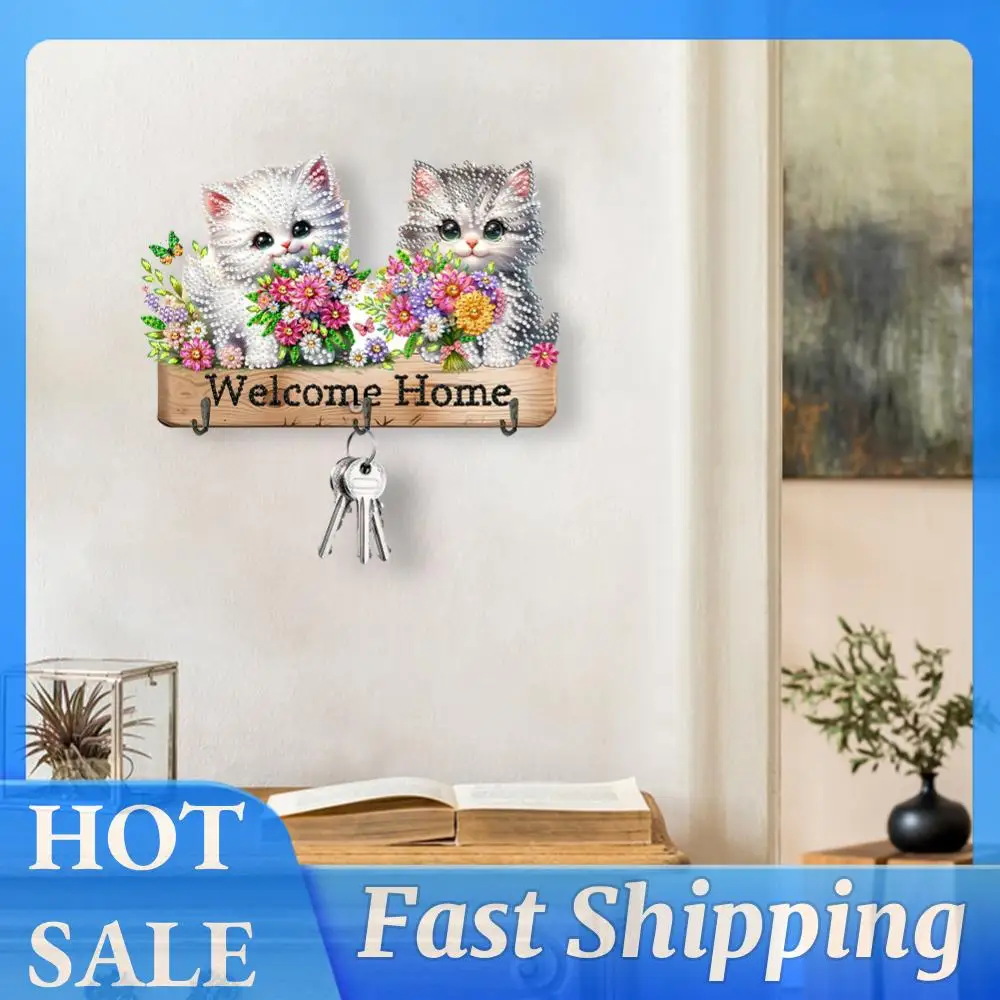 Dogs Cats Wood DIY Diamond Painting Hanging Hook Creative Handmade Gift for Various Occasions No Hole Punching Wall Decoration
Dogs Cats Wood DIY Diamond Painting Hanging Hook Creative Handmade Gift for Various Occasions No Hole Punching Wall Decoration