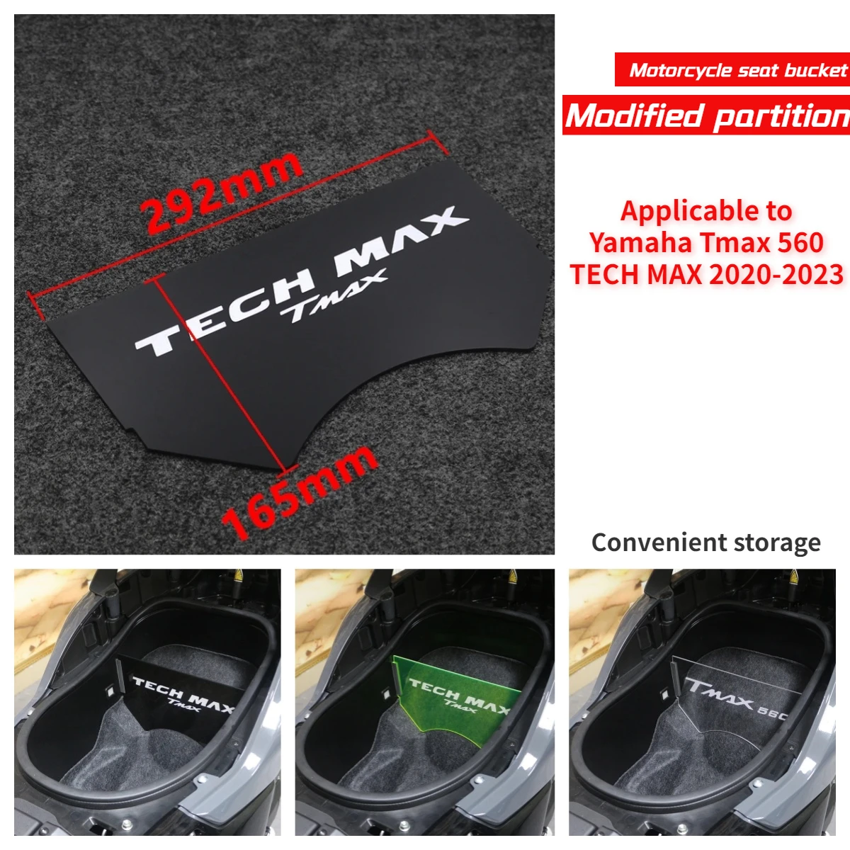 Motorcycle Carriage Modification Partition Suitable for Yamaha Tmax 560 TECH MAX Storage Box Separation Plate 2022-2023
Motorcycle Carriage Modification Partition Suitable for Yamaha Tmax 560 TECH MAX Storage Box Separation Plate 2022-2023