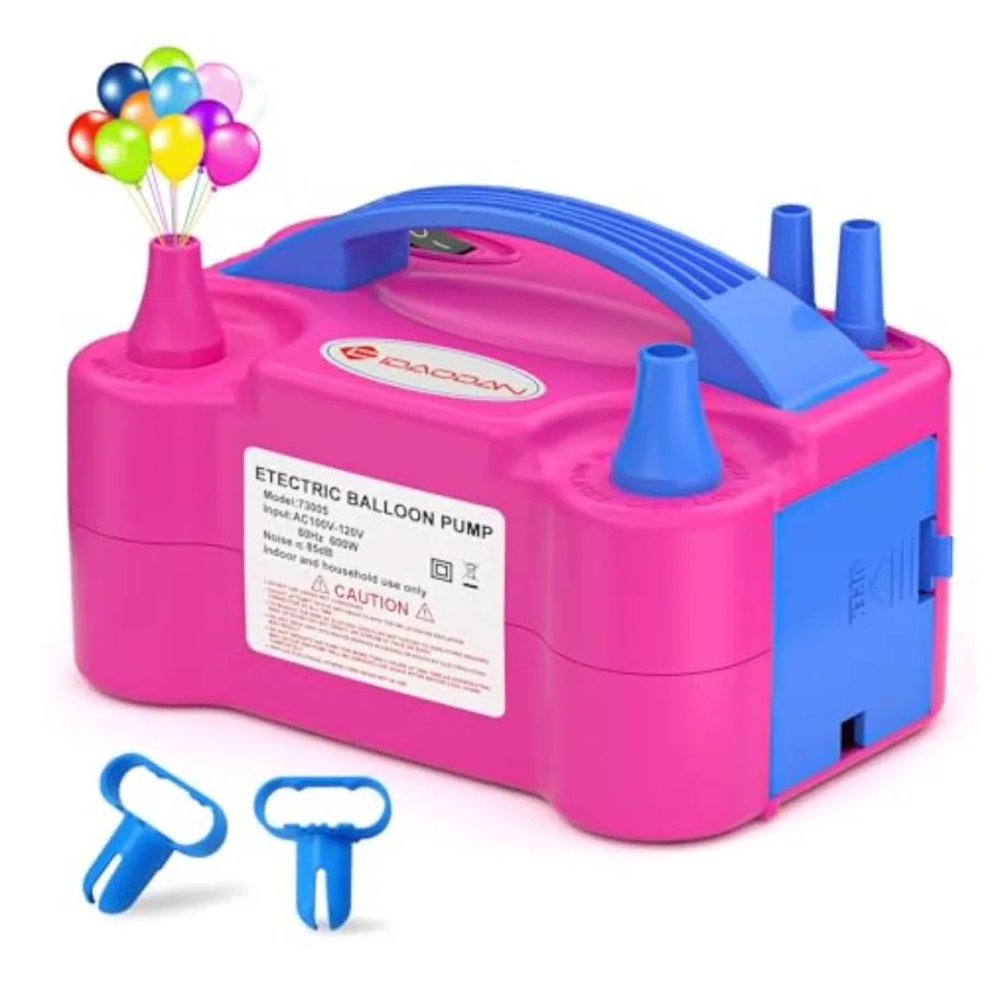 IDAODAN Electric Balloon Pump, Portable Electric Balloon Blower Machine Inflator Air Pump for Party Decorations
IDAODAN Electric Balloon Pump, Portable Electric Balloon Blower Machine Inflator Air Pump for Party Decorations