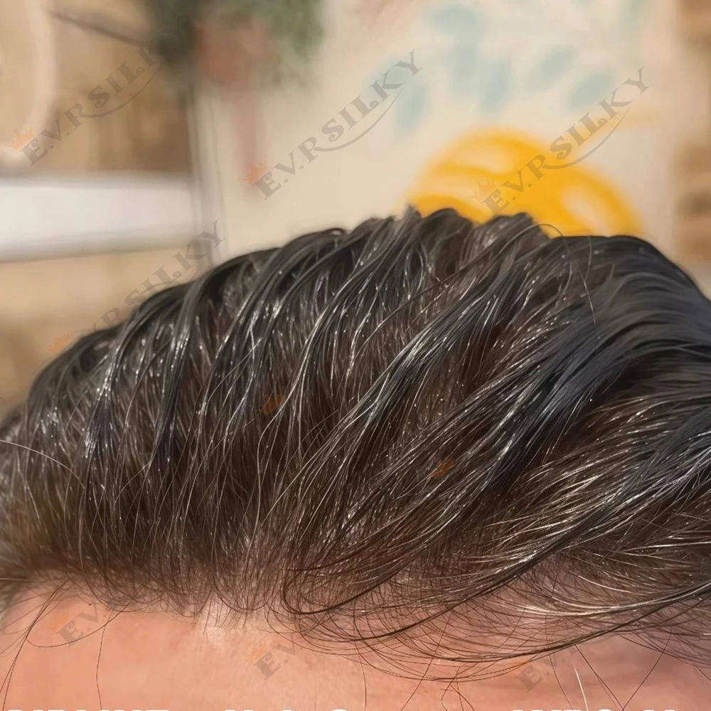 80% Плотность Темно-коричневые Натуральные Настоящие Человеческие Волосы 0,02 мм Ультратонкая Кожа Мужской Парик Невидимая Линия Волос Парик 1B65 Перmier Серый Протез
80% Плотность Темно-коричневые Натуральные Настоящие Человеческие Волосы 0,02 мм Ультратонкая Кожа Мужской Парик Невидимая Линия Волос Парик 1B65 Перmier Серый Протез