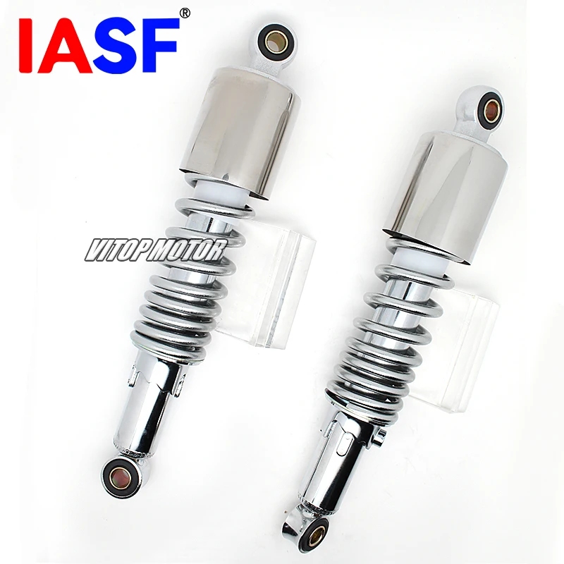 Fits for Suzuki GS125 GN125 DR125 GZ125 CG125 CG150 WY125 Chrome Motorcycle Rear Shock Absorbers 310mm Suspension Spring Shock
Fits for Suzuki GS125 GN125 DR125 GZ125 CG125 CG150 WY125 Chrome Motorcycle Rear Shock Absorbers 310mm Suspension Spring Shock