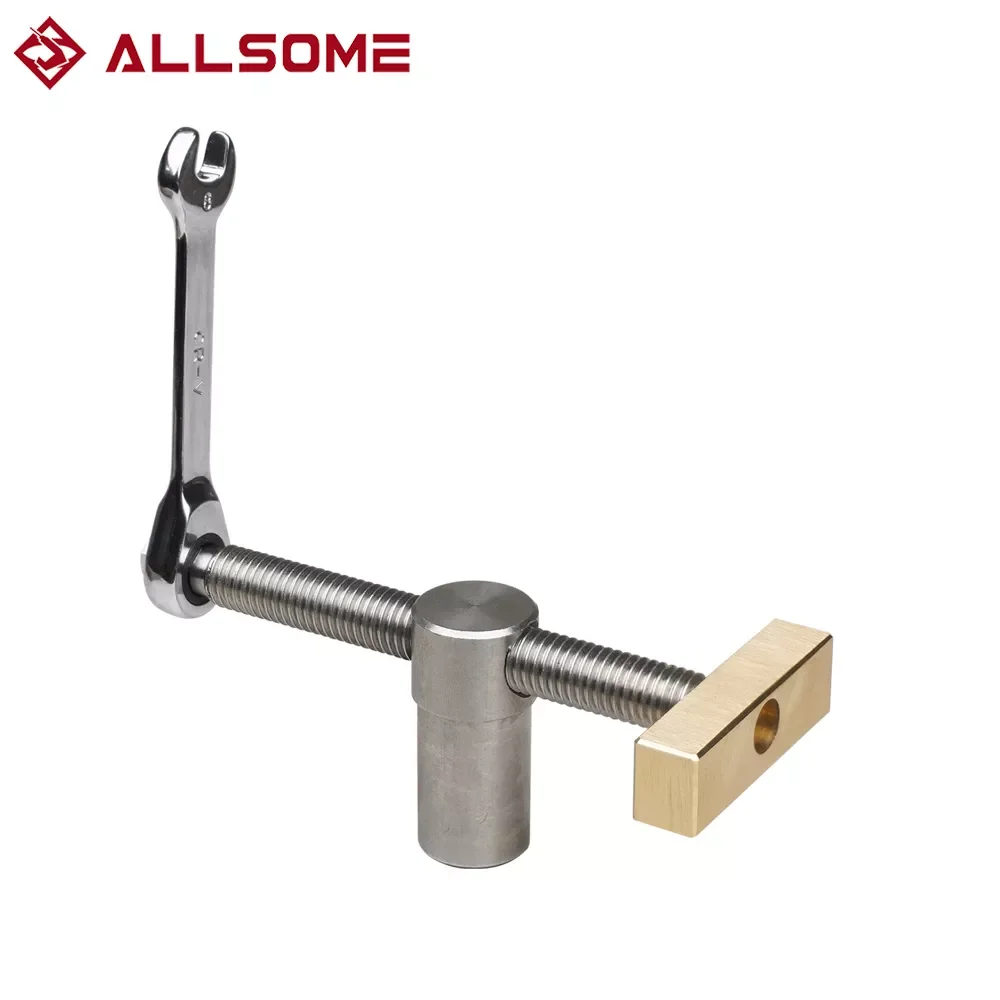 ALLSOME 19/20MM Woodworking Table Brass Vise 1 Set Tenon Fixed Lock Fittings With 8mm Ratchet Wrench
ALLSOME 19/20MM Woodworking Table Brass Vise 1 Set Tenon Fixed Lock Fittings With 8mm Ratchet Wrench