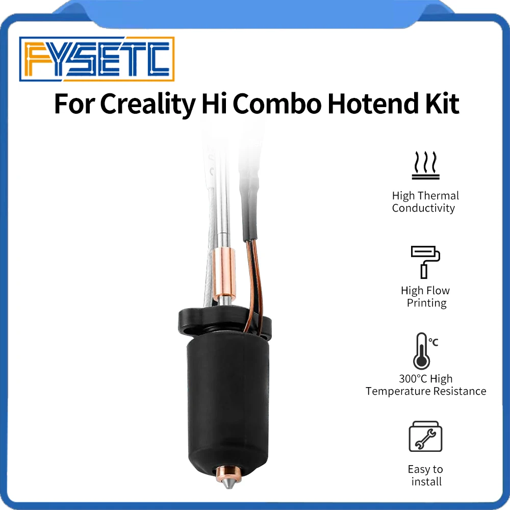 For Creality Hi Combo Upgraded Hotend Kit Hardened Steel All-In-One Nozzle High Temperature Resistant and Fast Printing Kit
For Creality Hi Combo Upgraded Hotend Kit Hardened Steel All-In-One Nozzle High Temperature Resistant and Fast Printing Kit
