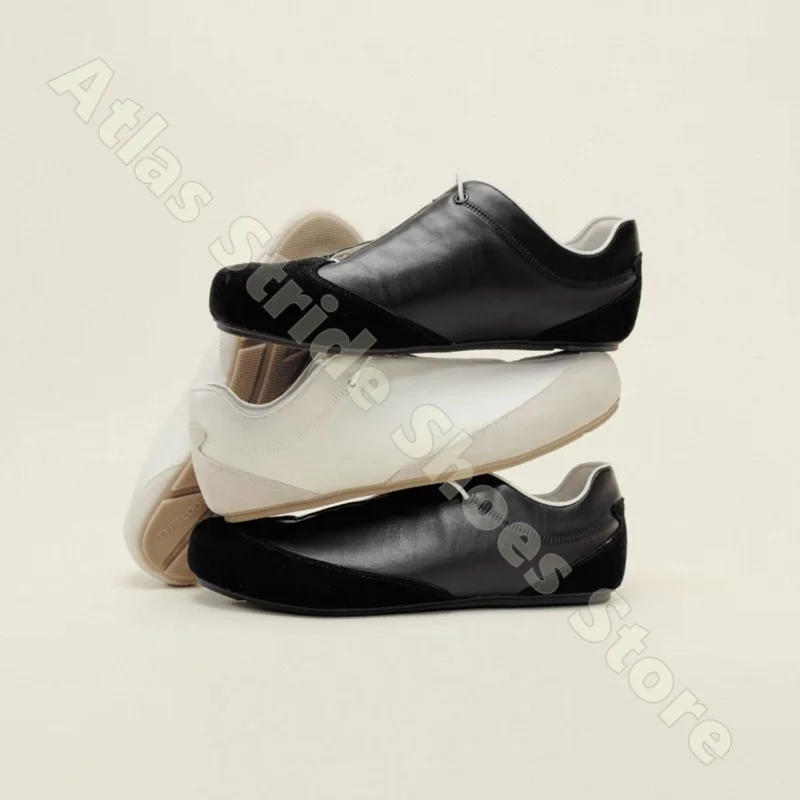Women Retro Black Leather Sneakers Suede Toe Cap Lace Up Cushion Insole Flat Rubber Outsole Vintage Casual Walking Shoes
Women Retro Black Leather Sneakers Suede Toe Cap Lace Up Cushion Insole Flat Rubber Outsole Vintage Casual Walking Shoes