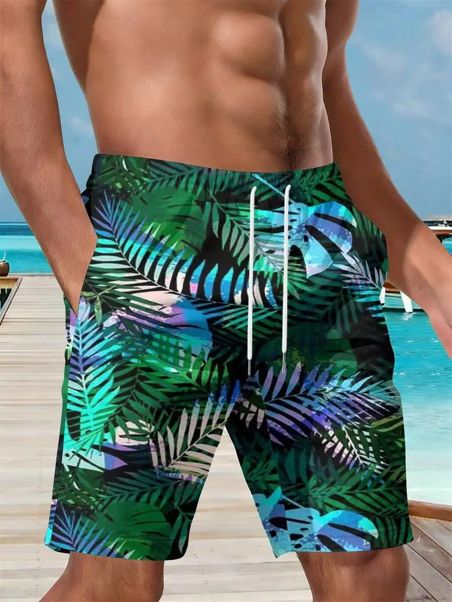 Mens Tropical Leaf Print Beach Shorts 3D All-Over Pattern Summer Casual Shorts
Mens Tropical Leaf Print Beach Shorts 3D All-Over Pattern Summer Casual Shorts