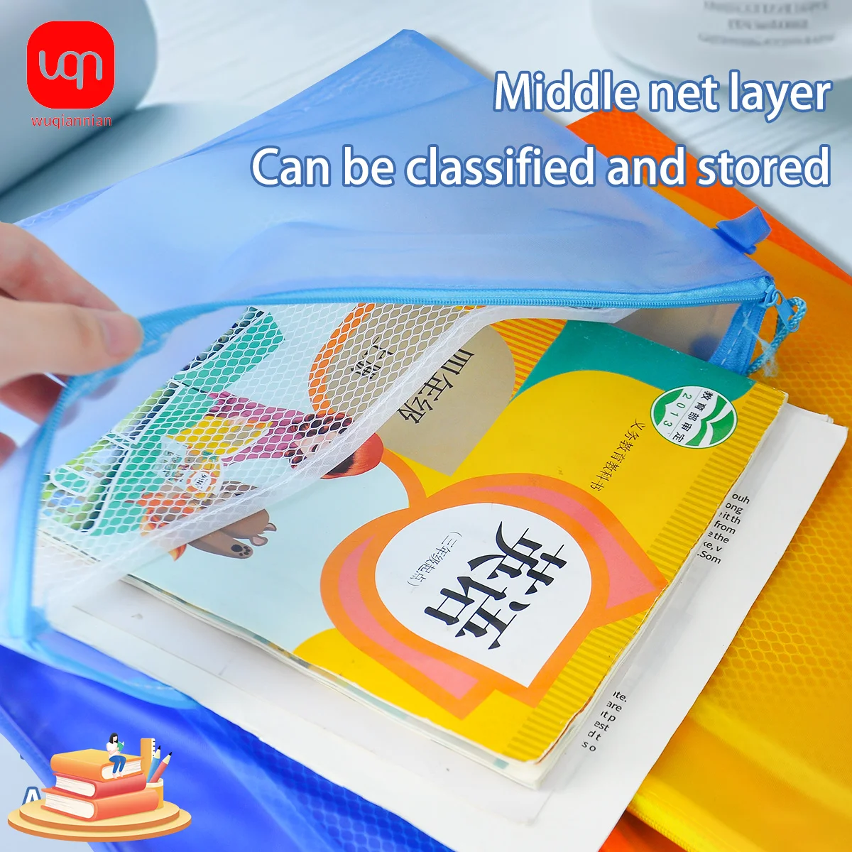 WQN-5/10PCS A4 Double Zipper Mesh Waterproof Document Storage Box/Paper Bag/Wallet/Pen/Pencil Case/Stationery Storage Bag
WQN-5/10PCS A4 Double Zipper Mesh Waterproof Document Storage Box/Paper Bag/Wallet/Pen/Pencil Case/Stationery Storage Bag