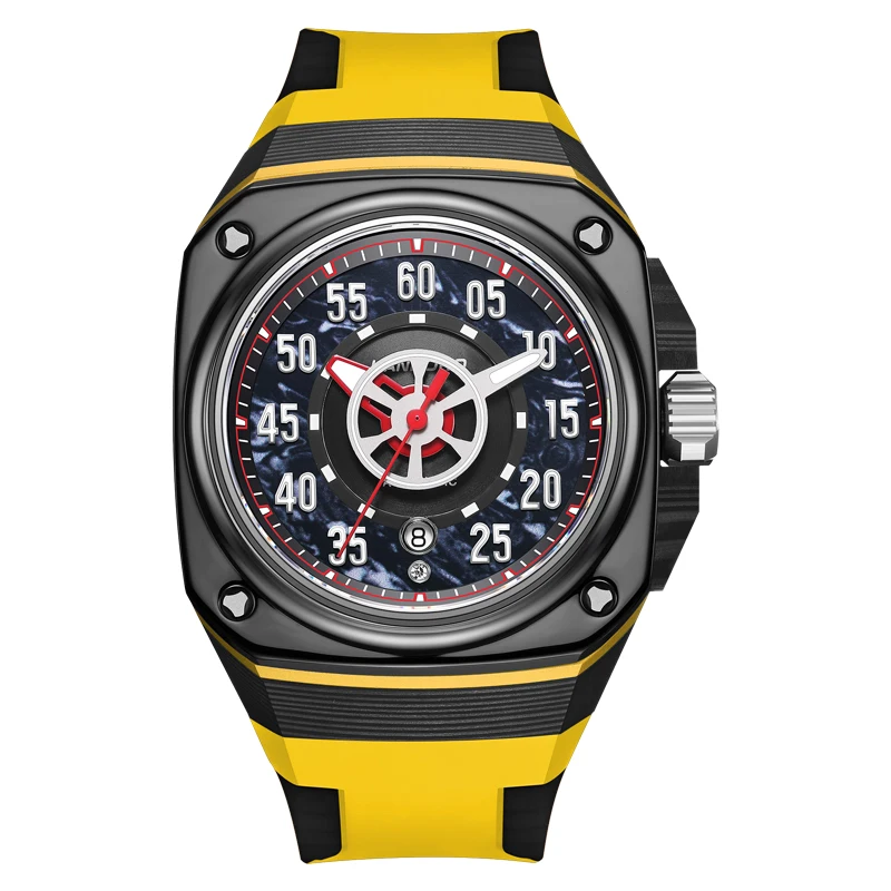HANBORO Men Automatic Watch 44mm Square Mechanical Wristwatch 50m Waterproof Luminous Sapphire Miyota 8215 Carbon Fiber Case
HANBORO Men Automatic Watch 44mm Square Mechanical Wristwatch 50m Waterproof Luminous Sapphire Miyota 8215 Carbon Fiber Case