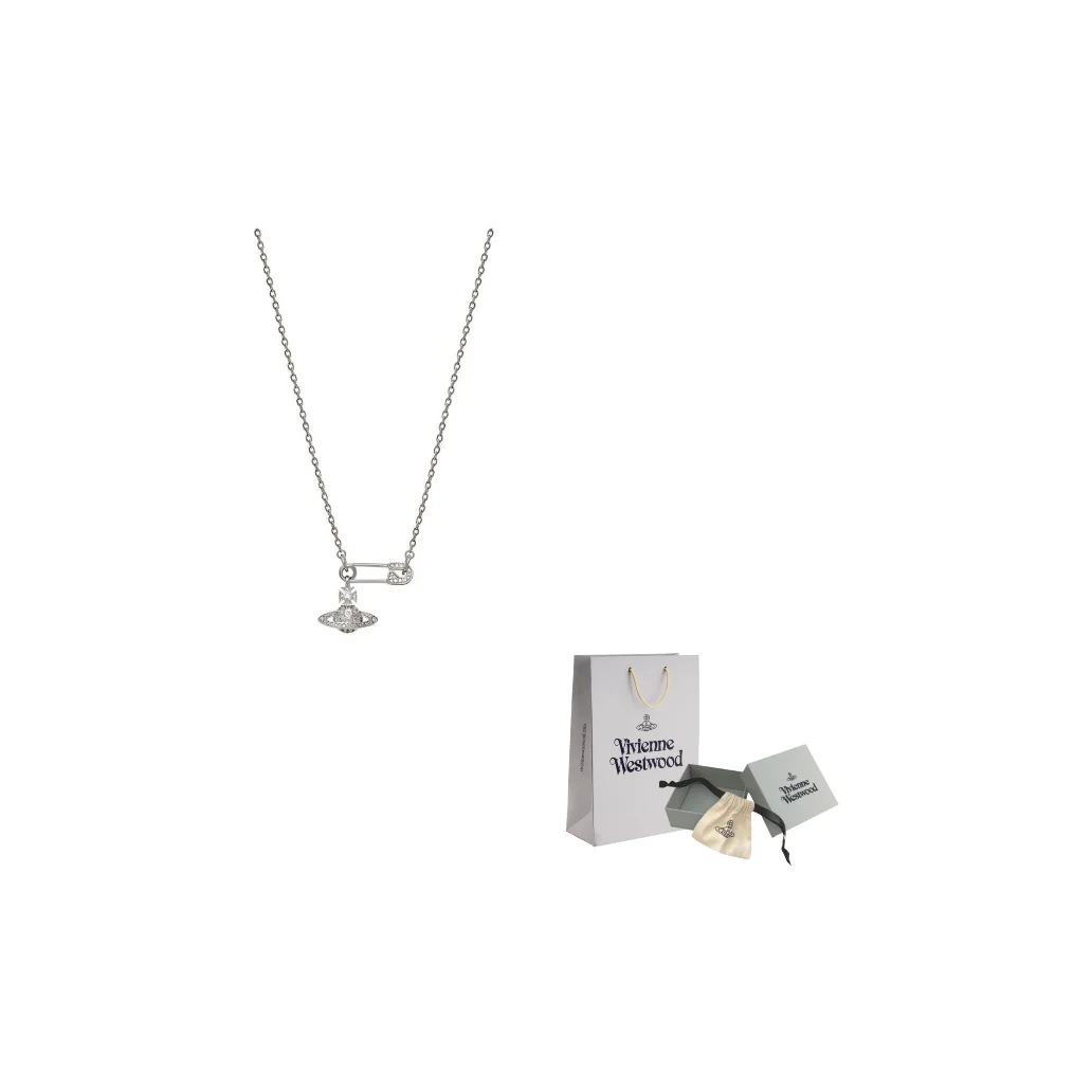 Vivienne Westwood Brass Crystal Necklaces Women's Silver 8050889135906
Vivienne Westwood Brass Crystal Necklaces Women's Silver 8050889135906