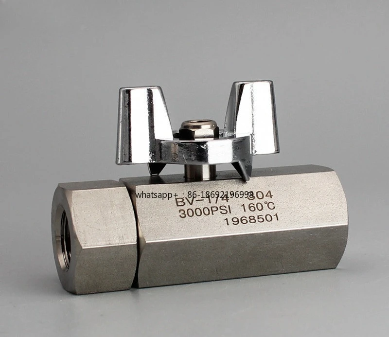 304 Stainless Steel High Pressure Ball Valve 2 Points for Large Flow, 4 Points for Paint Spraying
304 Stainless Steel High Pressure Ball Valve 2 Points for Large Flow, 4 Points for Paint Spraying