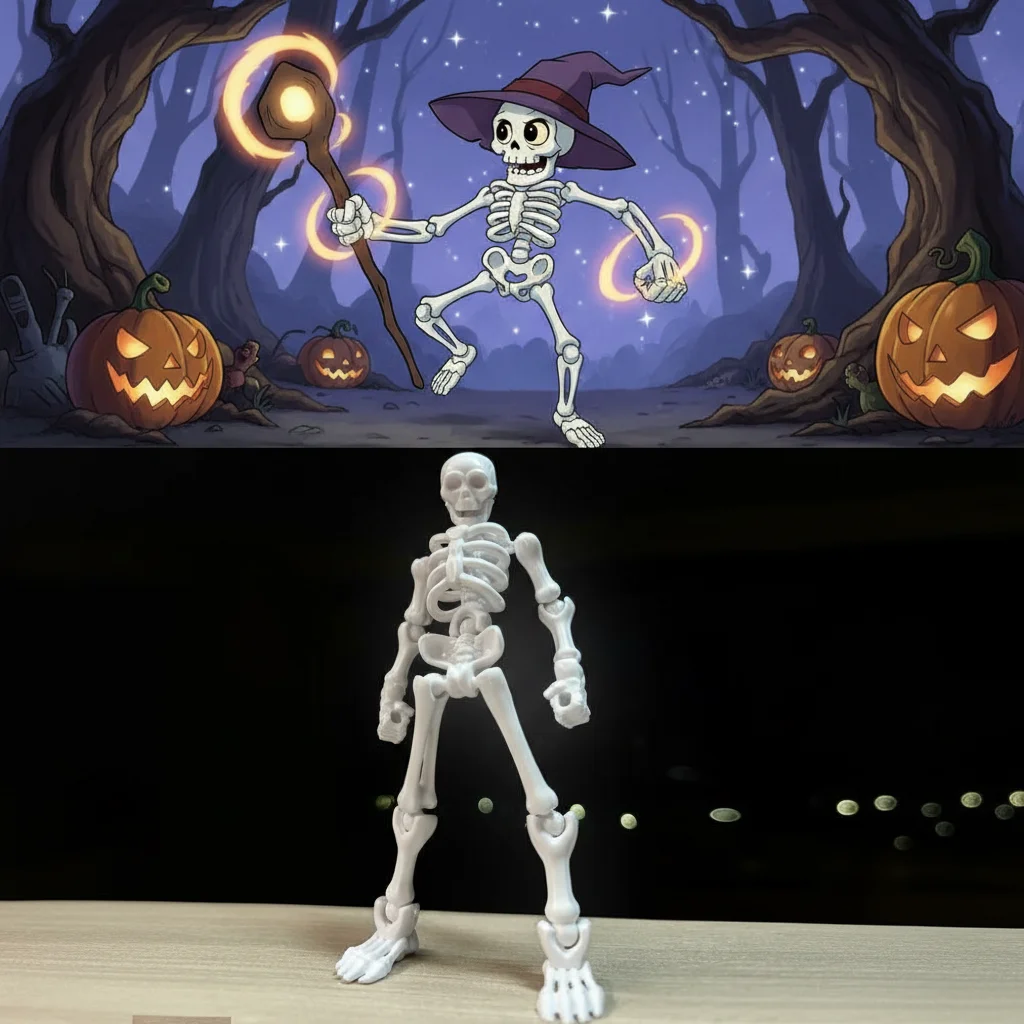 DIY Skeleton Figurines Plastic Posable Mini Skeletons with Movable Joints DIY Craft Halloween Party Haunted House Decor
DIY Skeleton Figurines Plastic Posable Mini Skeletons with Movable Joints DIY Craft Halloween Party Haunted House Decor