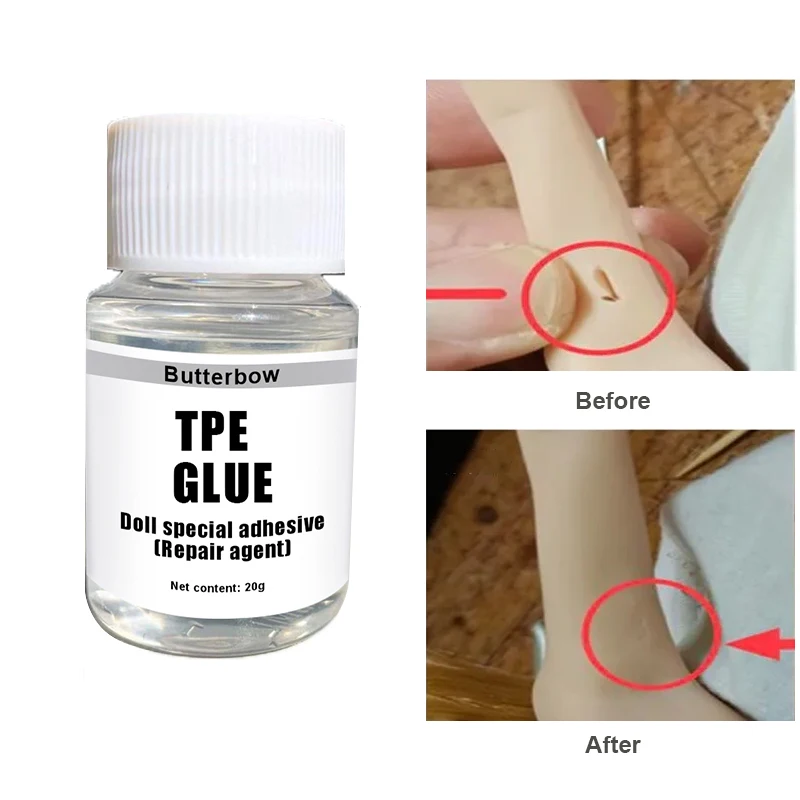 TPE GLUE Doll special adhesive Repair agent TPR Repair Glue Solid Doll Crack Fast Bonding Seamless Transparent Waterproof 20g
TPE GLUE Doll special adhesive Repair agent TPR Repair Glue Solid Doll Crack Fast Bonding Seamless Transparent Waterproof 20g