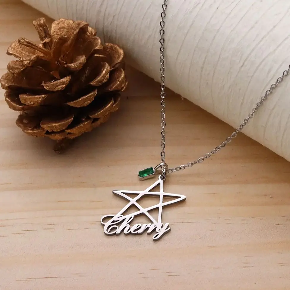 Todorova Custom Name Stainless Steel Five Pointed Star Pendant Necklace Cute Fashion Jewelry Gift For Women Girls
Todorova Custom Name Stainless Steel Five Pointed Star Pendant Necklace Cute Fashion Jewelry Gift For Women Girls