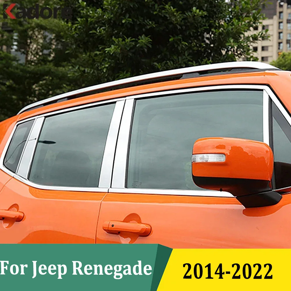 Для Jeep Renegade 2014-2018 2019 2020 2021 2022, полоса для молдинга окна, накладка на дверь, окно, наклейка из нержавеющей стали
Для Jeep Renegade 2014-2018 2019 2020 2021 2022, полоса для молдинга окна, накладка на дверь, окно, наклейка из нержавеющей стали