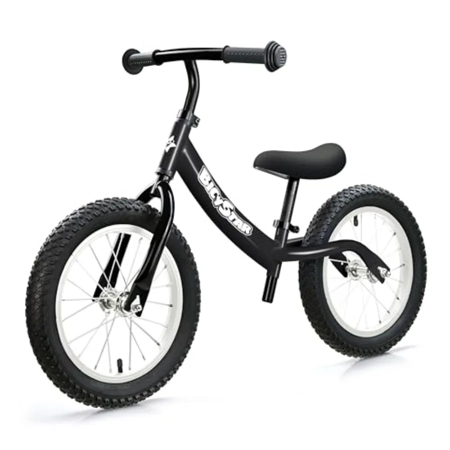 14 Inch Toddler Balance Bike for 3-6 Year Old, Real Rubber Air Tires, Black/Red, Lightweight Adjustable Seat/Handlebar with Foo
14 Inch Toddler Balance Bike for 3-6 Year Old, Real Rubber Air Tires, Black/Red, Lightweight Adjustable Seat/Handlebar with Foo