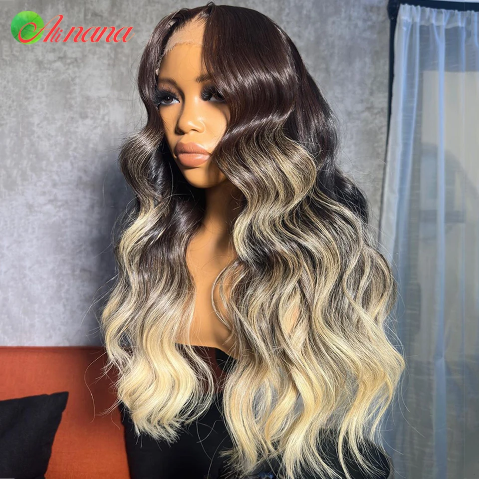 Highlight Colored Wig 13x4 Lace Frontal Wig Human Hair Wigs For Women 30 Inch Black With Honey Blonde Body Wave Lace Closure Wig
Highlight Colored Wig 13x4 Lace Frontal Wig Human Hair Wigs For Women 30 Inch Black With Honey Blonde Body Wave Lace Closure Wig