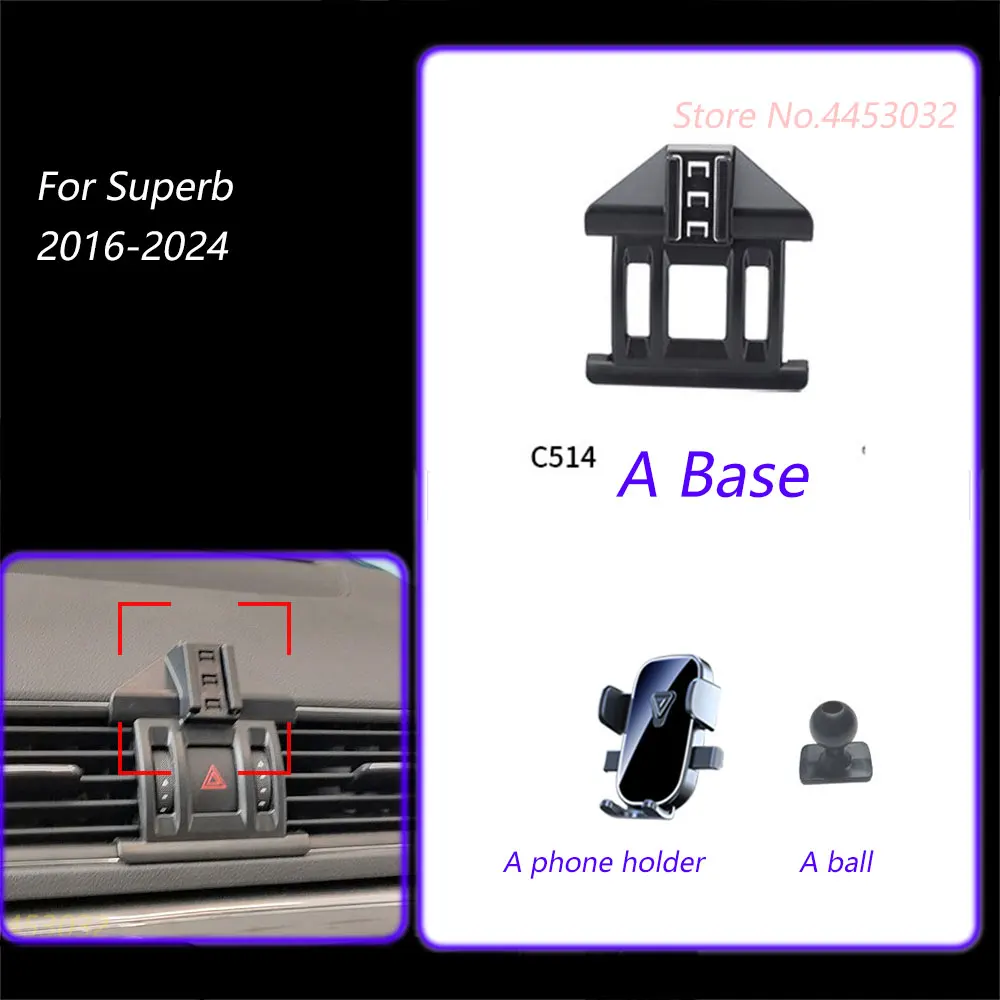 1 Set Car Phone Holder And Base For Skoda Superb 3 B8 2016-2024 Stand Mount Rotatable Support Horizontal Bracket Accessories
1 Set Car Phone Holder And Base For Skoda Superb 3 B8 2016-2024 Stand Mount Rotatable Support Horizontal Bracket Accessories
