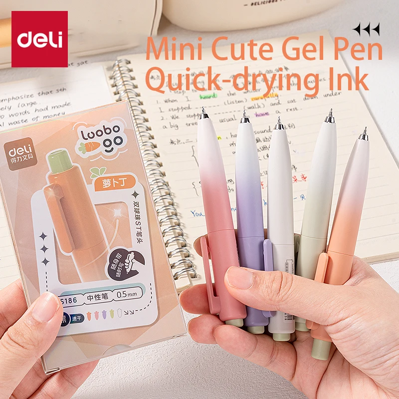 Deli 10pcs 0.5mm Black Ink Quick-drying Cute Gel Pens School Student Supplies Office Supplies Stationery Signing Pen Kawaii Gift
Deli 10pcs 0.5mm Black Ink Quick-drying Cute Gel Pens School Student Supplies Office Supplies Stationery Signing Pen Kawaii Gift