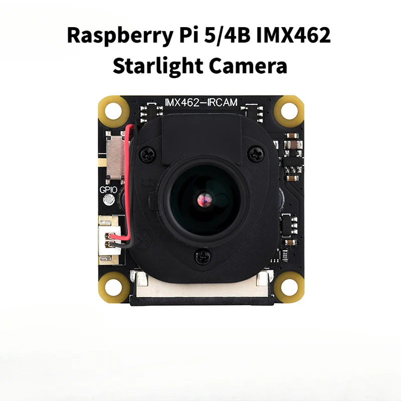 Raspberry Pi 5/4B IMX462 Starlight Camera 2MP IR‑CUT Night Vision Camera Module