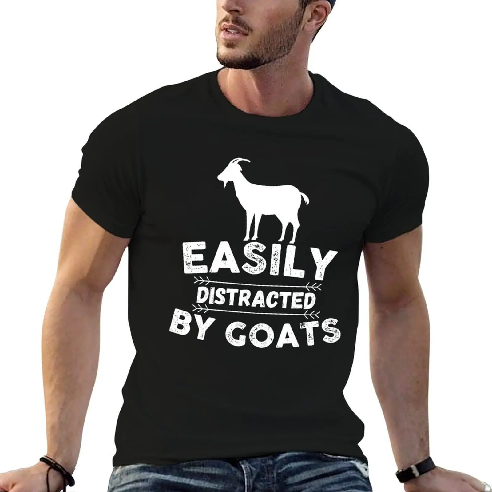 Easily Distracted by Goats Vintage T-Shirt men t shirt cotton 100% g man t shirts for men T-Shirt 
Easily Distracted by Goats Vintage T-Shirt men t shirt cotton 100% g man t shirts for men T-Shirt