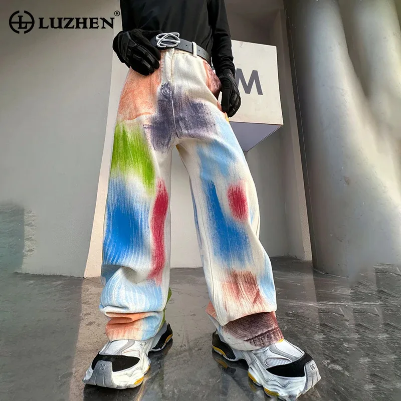 Цветные прямые джинсы LUZHEN, мужские Модные свободные джинсовые брюки, Оригинальные Осенние новые брюки LZ5494
Цветные прямые джинсы LUZHEN, мужские Модные свободные джинсовые брюки, Оригинальные Осенние новые брюки LZ5494