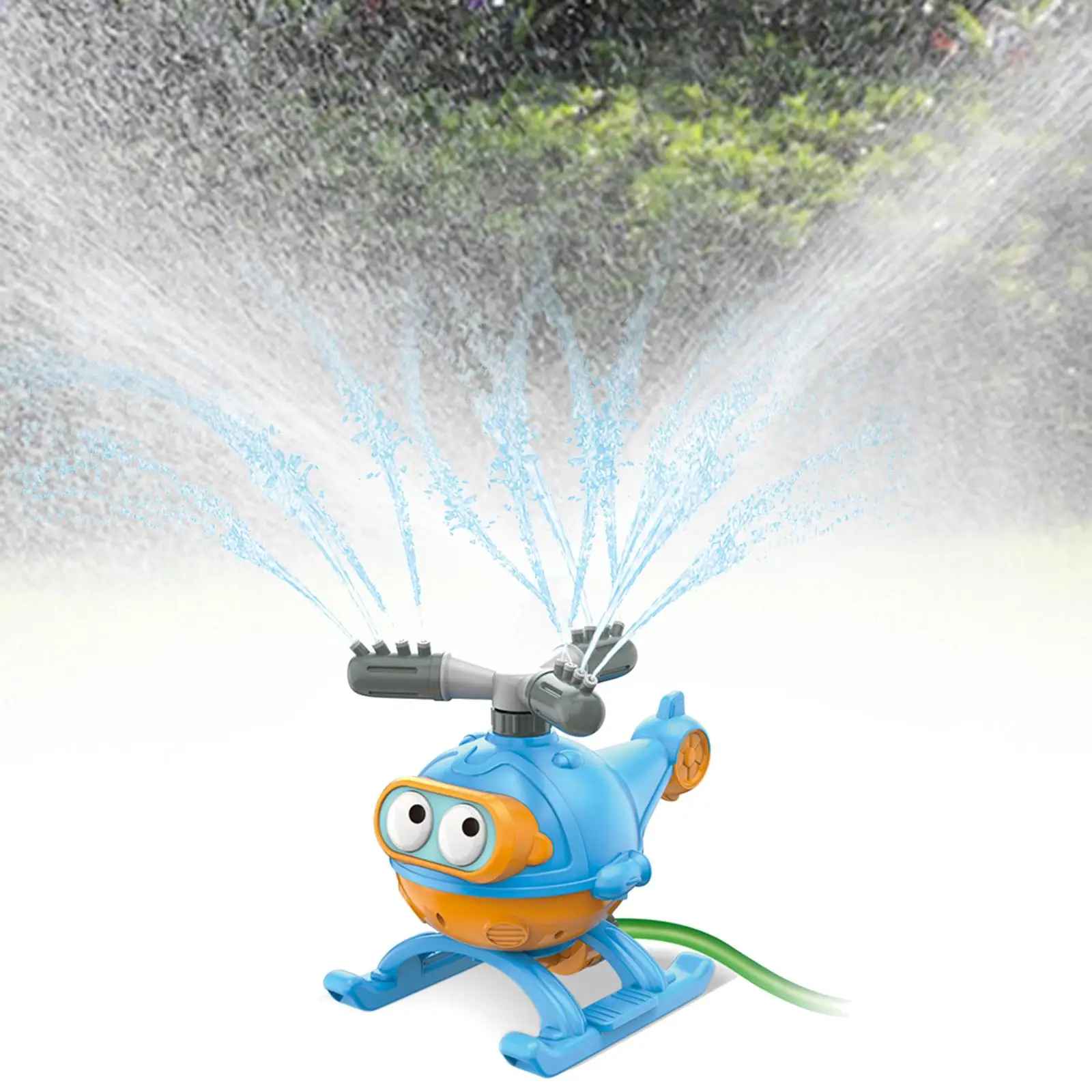 Helicopter Sprinkler Toy Summer Water Sprayer Toy Attaches to Garden Hose
Helicopter Sprinkler Toy Summer Water Sprayer Toy Attaches to Garden Hose