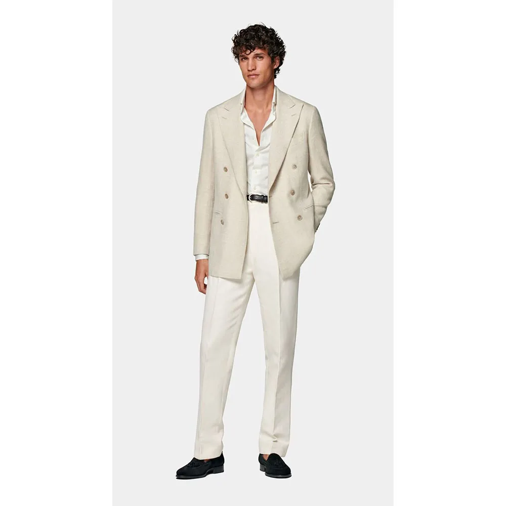 Smart Causal Beige Suits for Men Double Breasted 2 Piece Jacket Pants Male Clothing Formal Business Gentleman Smart Blazer Sets
Smart Causal Beige Suits for Men Double Breasted 2 Piece Jacket Pants Male Clothing Formal Business Gentleman Smart Blazer Sets