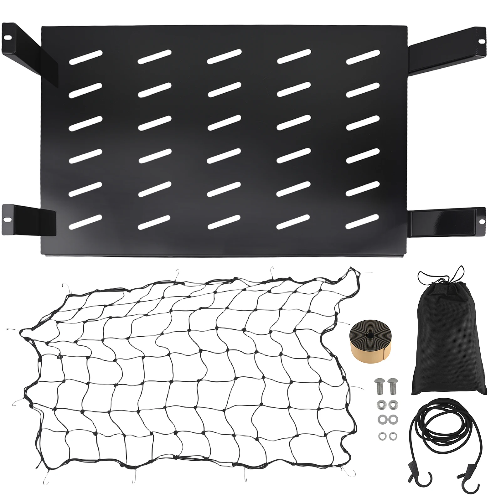 Rear Trunk Rack for Jeep Wrangler TJ 1997-2006 w/ Elastic Net Storage Organizer
Rear Trunk Rack for Jeep Wrangler TJ 1997-2006 w/ Elastic Net Storage Organizer