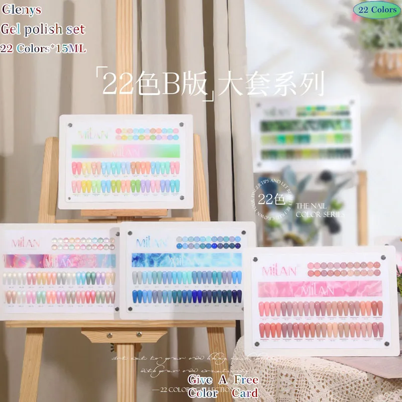 Glenys 22 color series nail polish glue, full network popular color, full immersion gel nail salon, nail art varnish set
Glenys 22 color series nail polish glue, full network popular color, full immersion gel nail salon, nail art varnish set