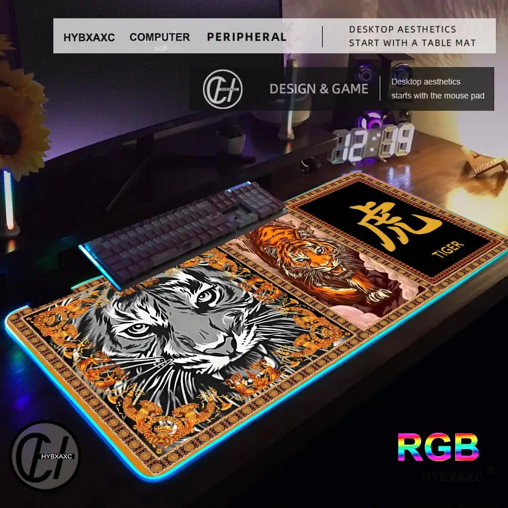 RGB Gaming Mouse Pad Official authentic Chinese zodiac Desk Mat HD Gamer Large LED Light XXL MousePads PC Computer Carpet
RGB Gaming Mouse Pad Official authentic Chinese zodiac Desk Mat HD Gamer Large LED Light XXL MousePads PC Computer Carpet