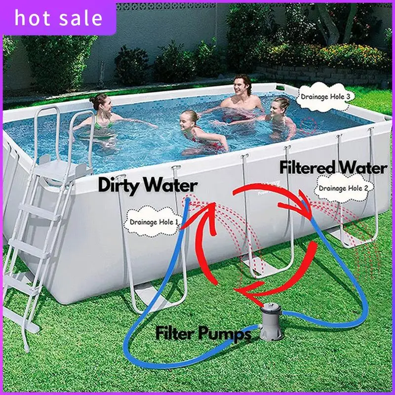 2Pcs Pool Pump Replacement Hoses For Above Groud Pools - Pool Hoses For Pool Filter Pump 607, 637 With 4 Clamps Easy Install
2Pcs Pool Pump Replacement Hoses For Above Groud Pools - Pool Hoses For Pool Filter Pump 607, 637 With 4 Clamps Easy Install